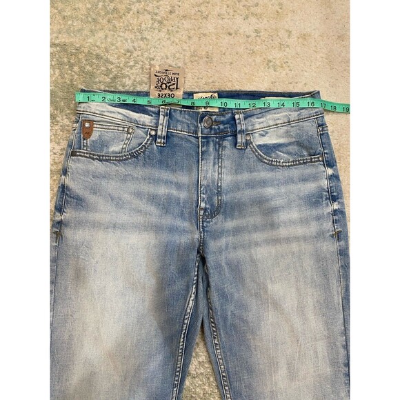 NWT NEW Moon Shine Spirit Jeans Men's 32x30 120 Proof Slim Straight Light Wash - Picture 2 of 11